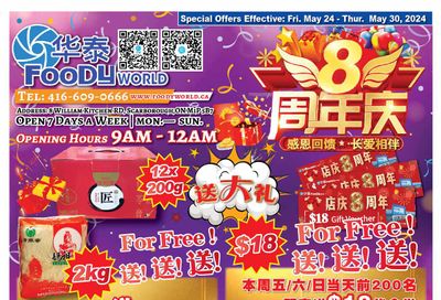 Foody World Flyer May 24 to 30