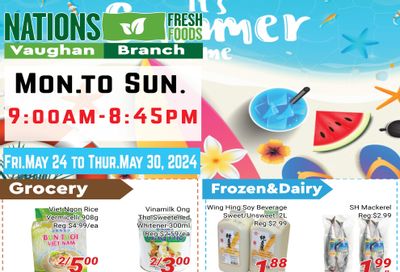 Nations Fresh Foods (Vaughan) Flyer May 24 to 30