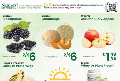 Nature's Emporium Weekly Flyer May 24 to 30