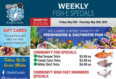 Big Al's (Brampton) Weekly Specials May 24 to 30