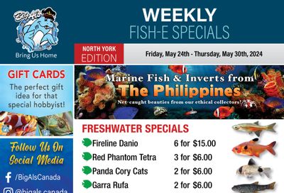 Big Al's (North York) Weekly Specials May 24 to 30