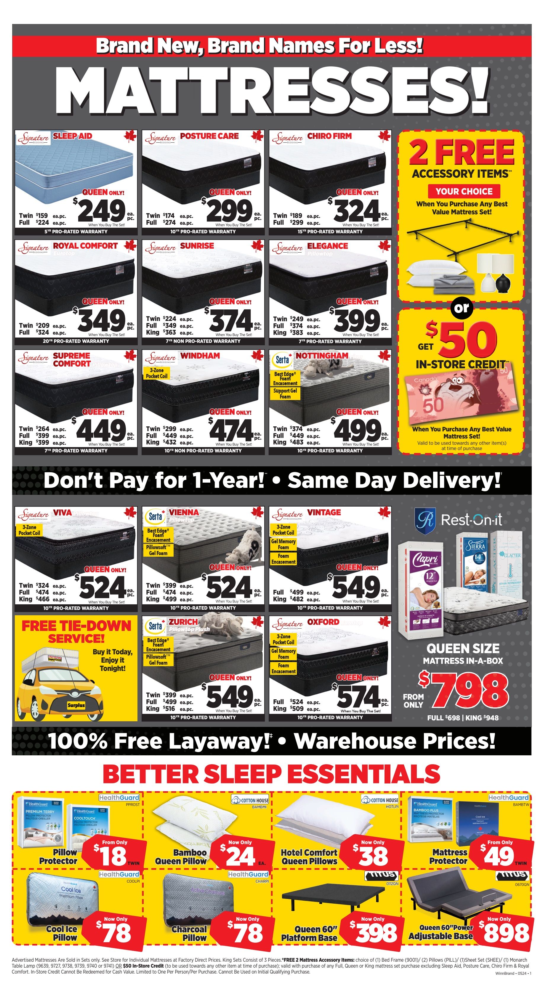 Surplus Furniture & Mattress Warehouse (Brandon) Flyer May 27 to June 9