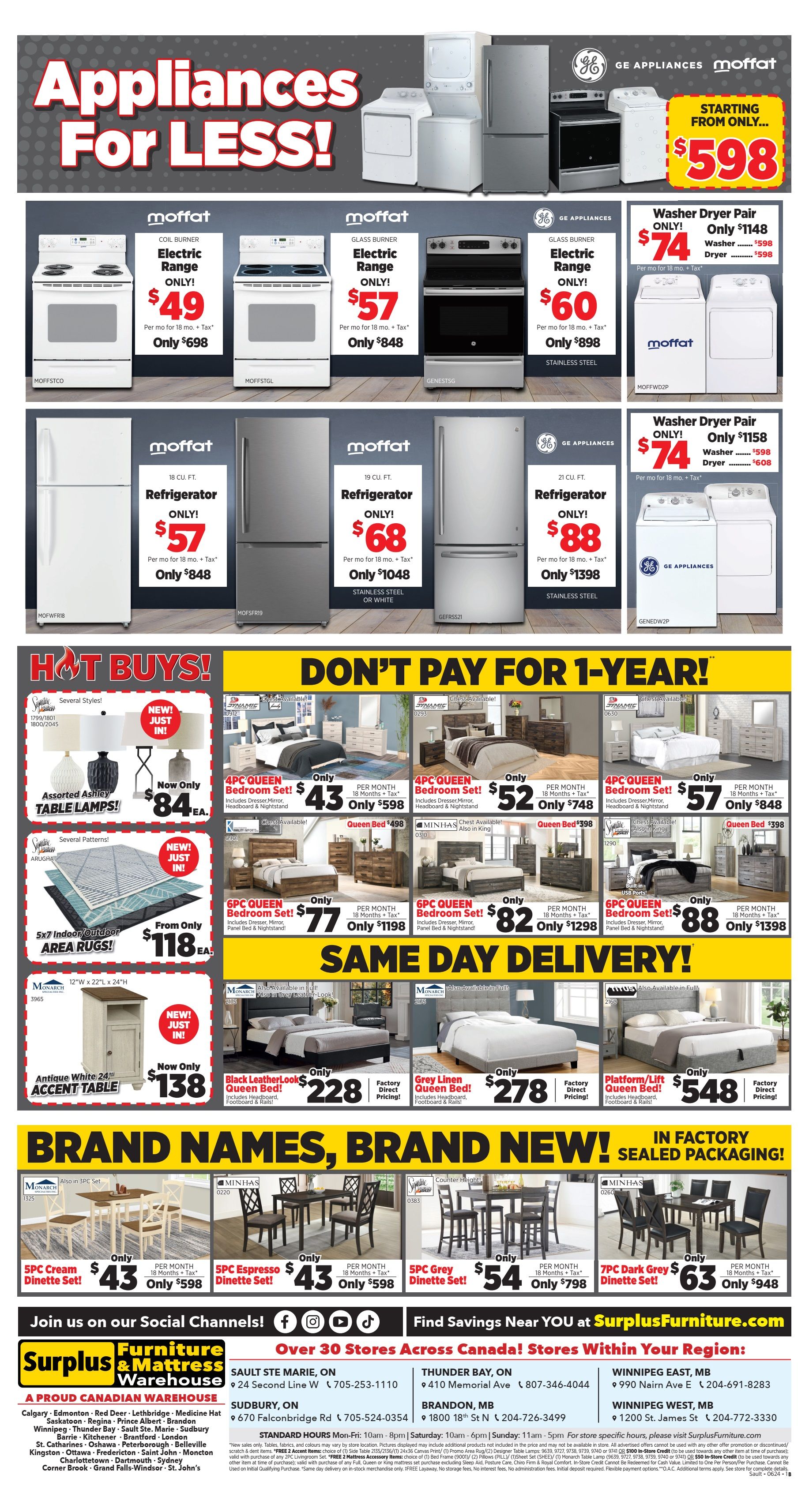 Surplus Furniture & Mattress Warehouse (Sault Ste Marie) Flyer May 27 to June 9