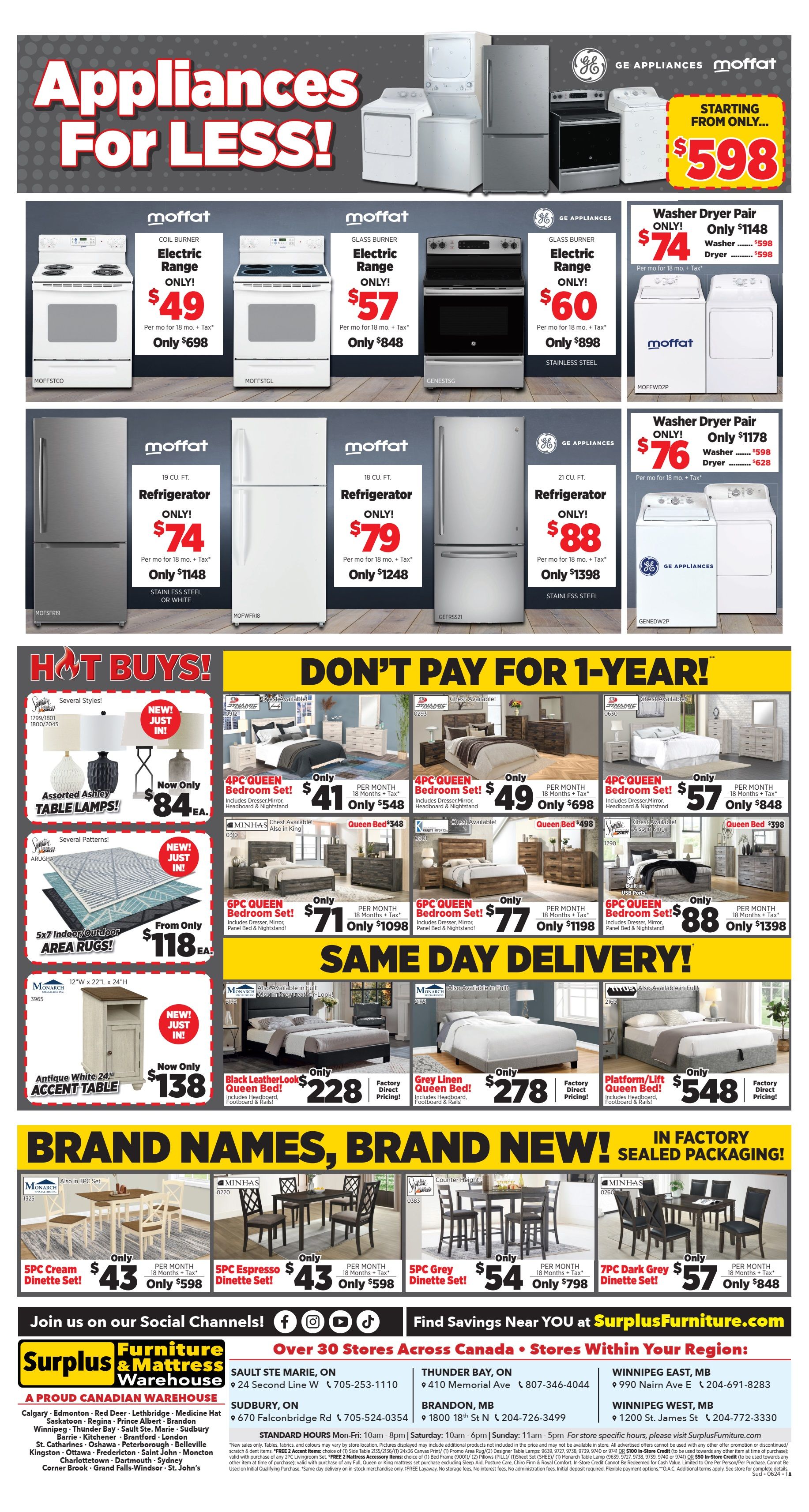 Surplus Furniture & Mattress Warehouse (Sudbury) Flyer May 27 to June 9