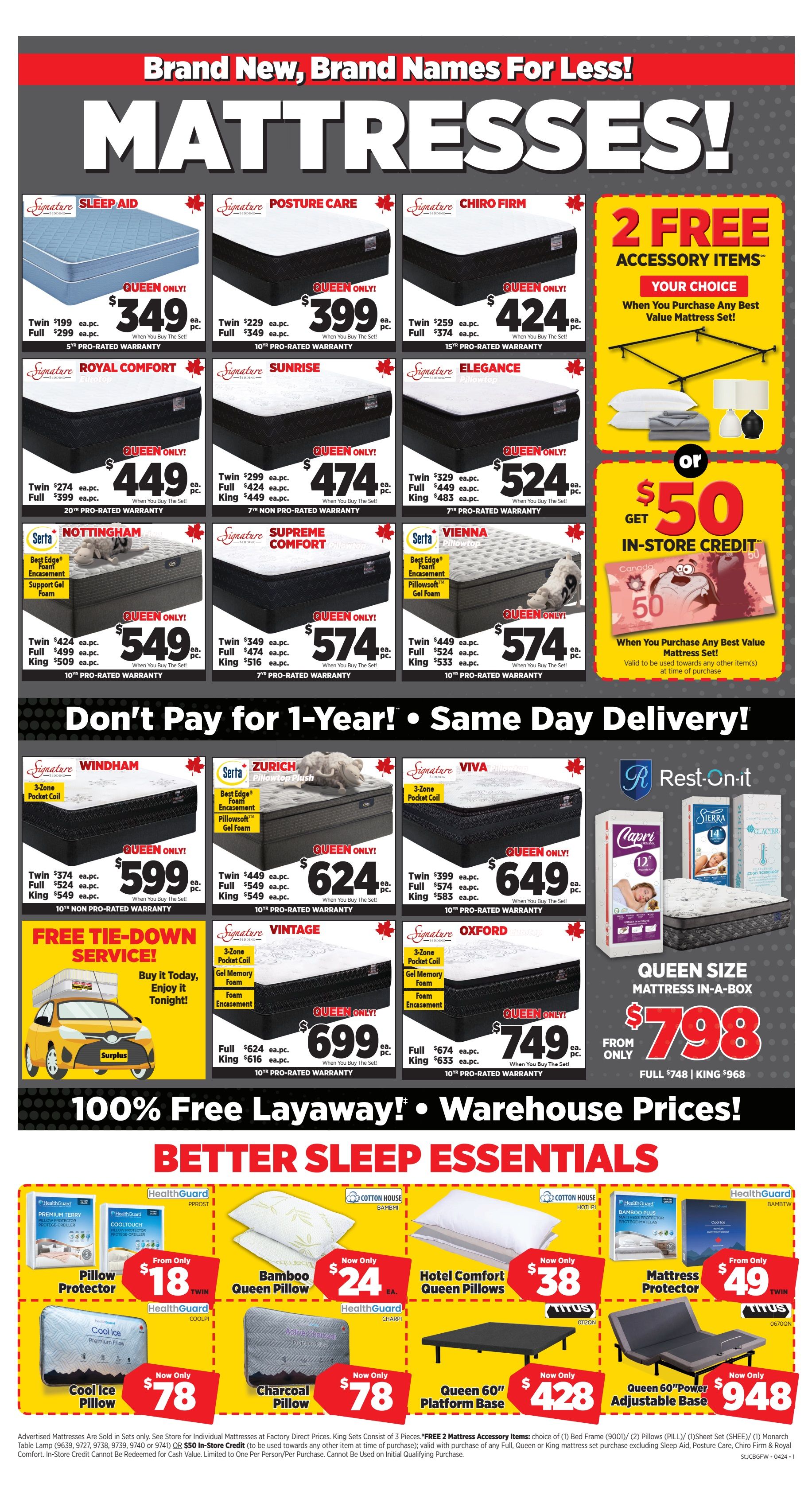 Surplus Furniture & Mattress Warehouse (Grand Falls Windsor) Flyer May 27 to June 9