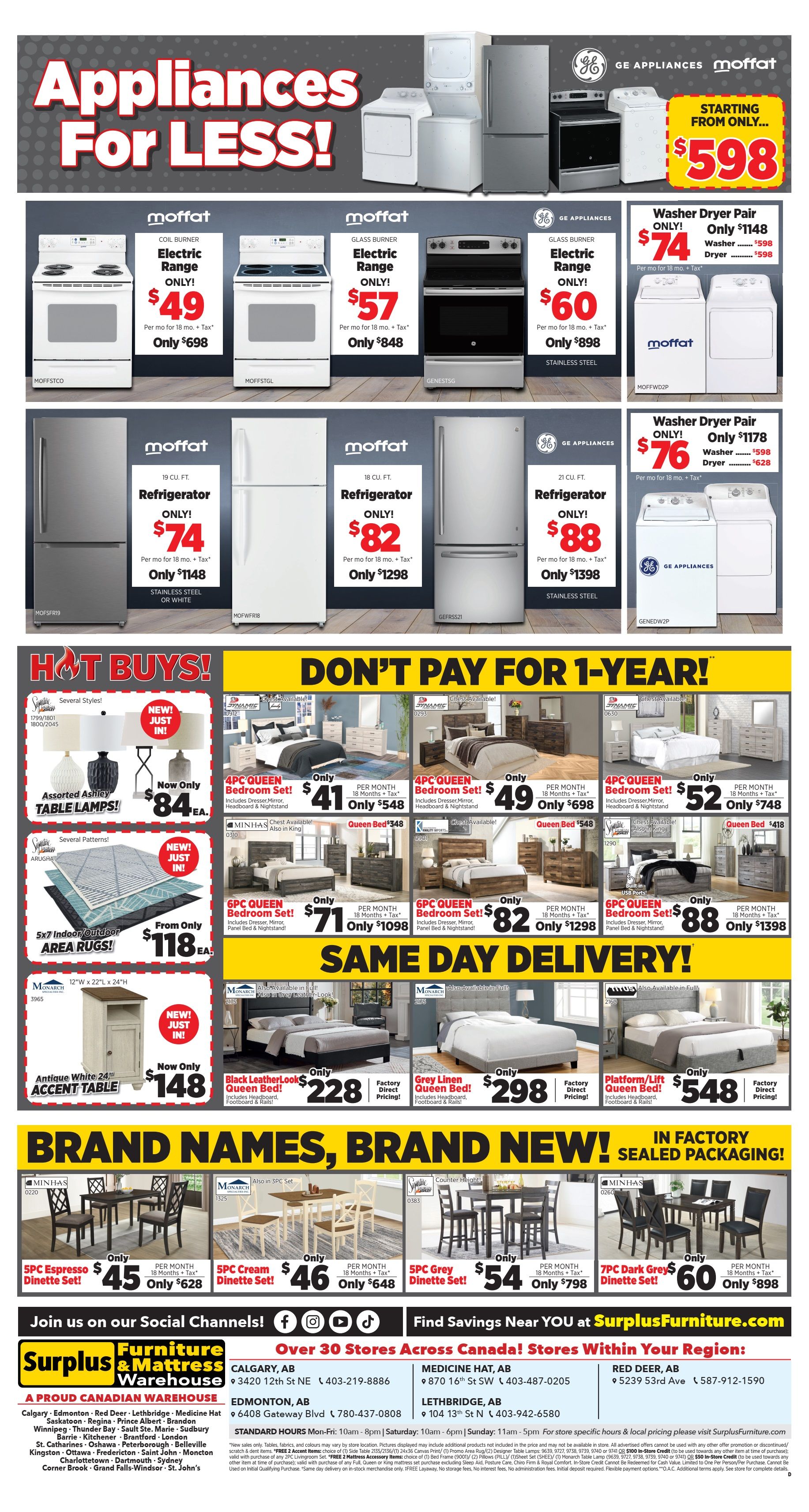 Surplus Furniture & Mattress Warehouse (Red Deer) Flyer May 27 to June 9