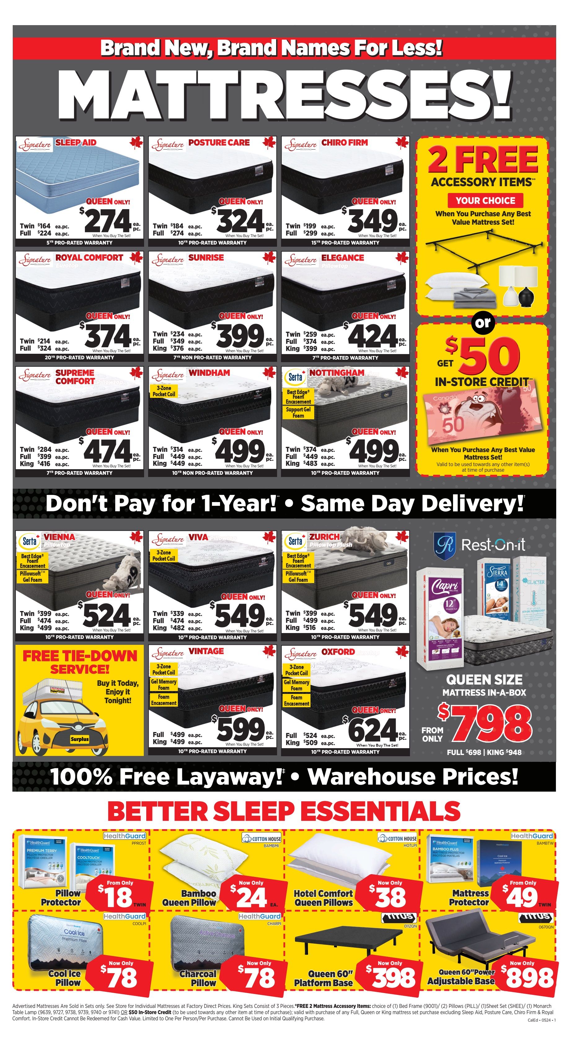 Surplus Furniture & Mattress Warehouse (Calgary, Edmonton) Flyer May 27 to June 9