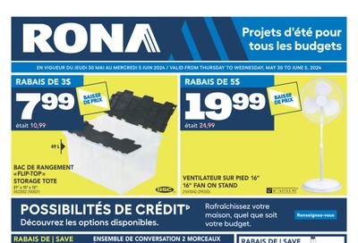 Rona & Rona + (QC) Flyer May 30 to June 5