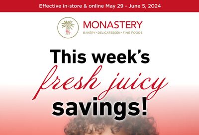 Monastery Bakery Flyer May 29 to June 5