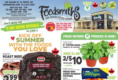 Foodsmiths Flyer May 30 to June 6