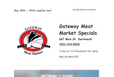 Gateway Meat Market Flyer May 30 to June 5