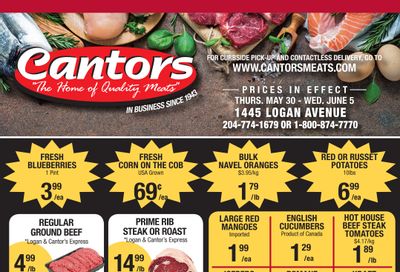 Cantor's Meats Flyer May 30 to June 5