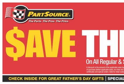 PartSource Flyer May 31 to June 12