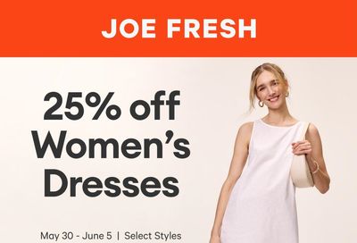 Joe Fresh Flyer May 30 to June 5