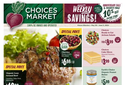 Choices Market Flyer May 30 to June 5