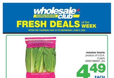 Wholesale Club (Atlantic) Fresh Deals of the Week Flyer May 30 to June 5