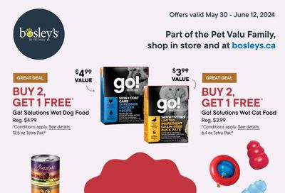 Bosley's by PetValu Flyer May 30 to June 12