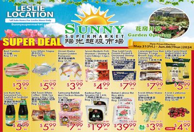 Sunny Supermarket (Leslie) Flyer May 31 to June 6