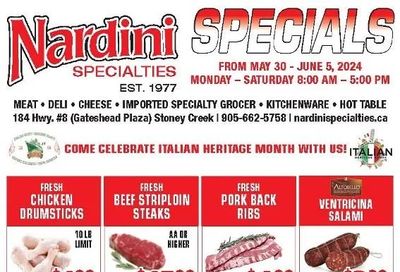 Nardini Specialties Flyer May 30 to June 5