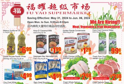 Fu Yao Supermarket Flyer May 31 to June 6