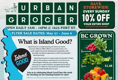 Urban Grocer Flyer May 31 to June 6