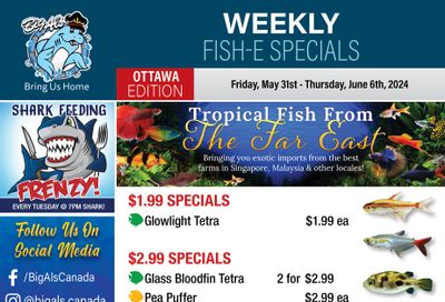 Big Al's (Ottawa) Weekly Specials May 31 to June 6