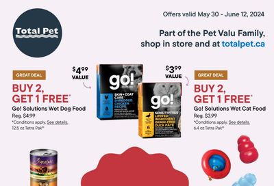 Total Pet Flyer May 30 to June 12