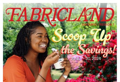 Fabricland (ON) Flyer June 1 to 30