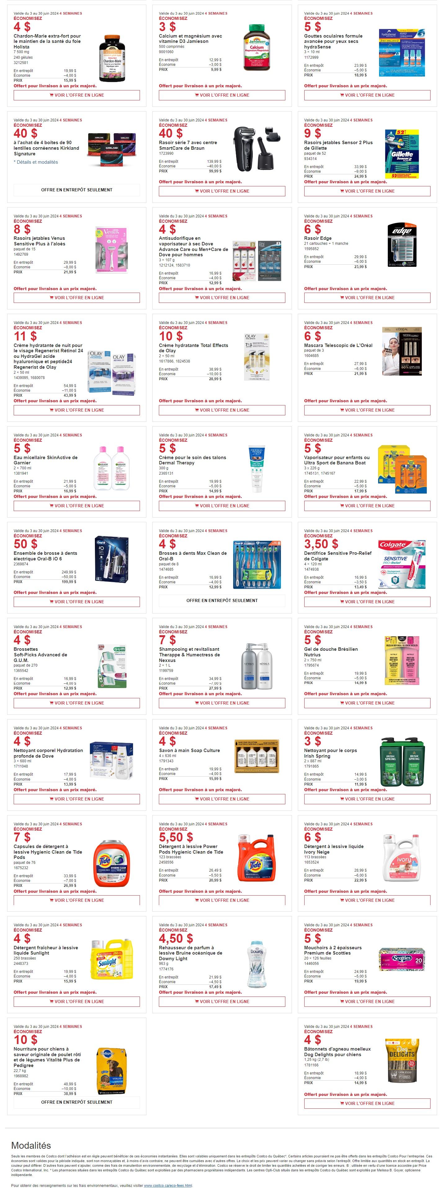 Costco (QC) Weekly Savings June 3 to 30