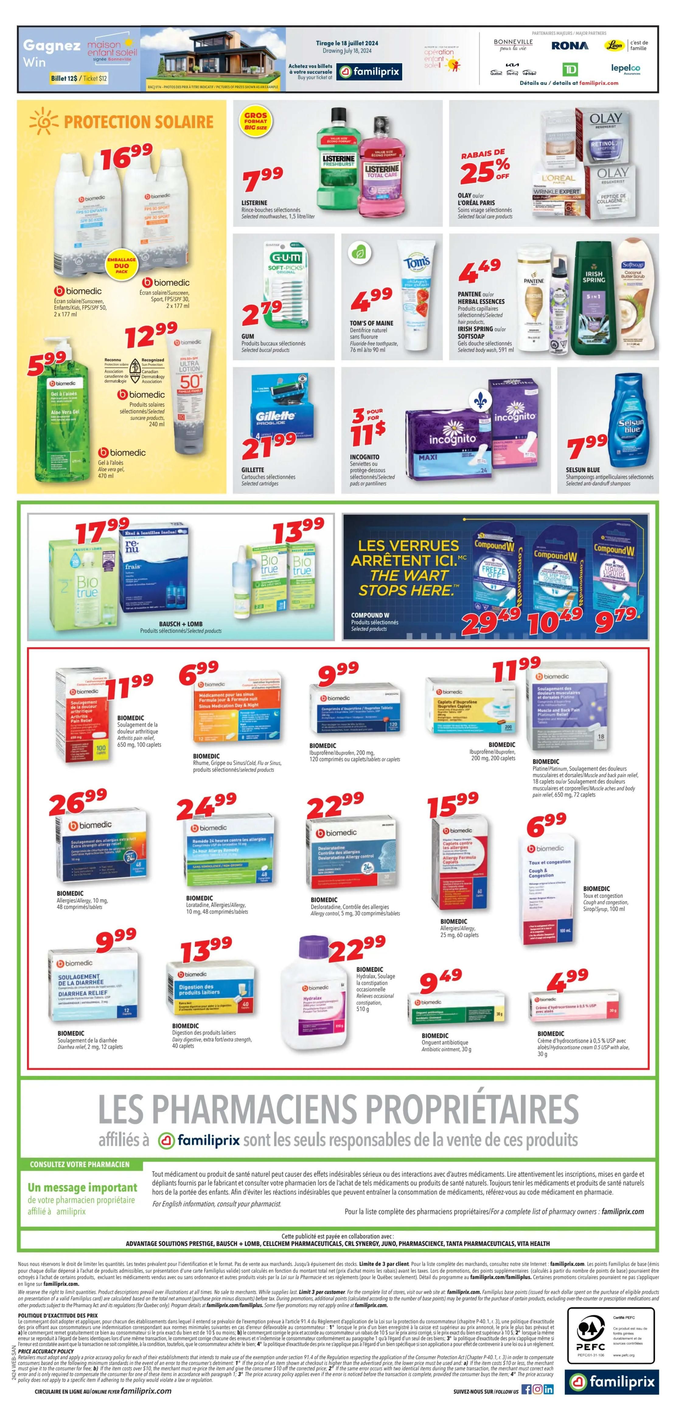 Familiprix Sante Flyer June 6 to 12