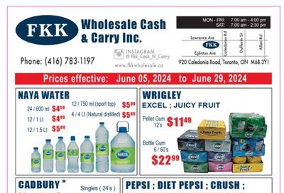 FKK Wholesale Cash & Carry Flyer June 5 to 29