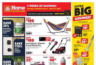 Home Hardware (Atlantic) Flyer June 6 to 19