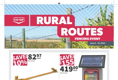 Co-op (West) Rural Routes Flyer June 6 to 19