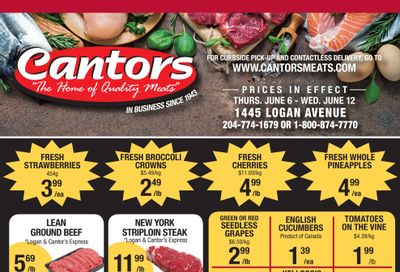 Cantor's Meats Flyer June 6 to 12