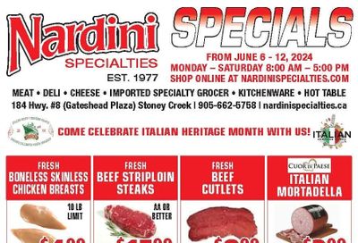 Nardini Specialties Flyer June 6 to 12