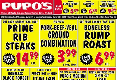 Pupo's Food Market Flyer June 6 to 12