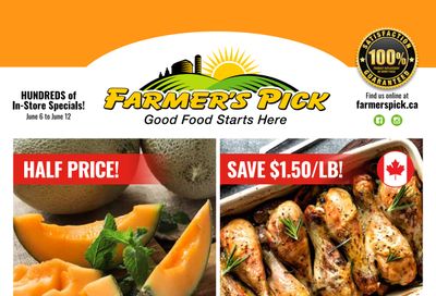 Farmer's Pick Flyer June 6 to 12