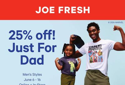 Joe Fresh Flyer June 6 to 12