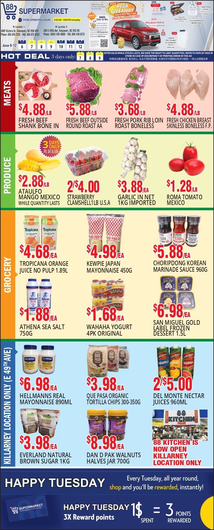 88 Supermarket Flyer June 6 to 12