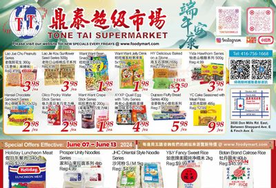 Tone Tai Supermarket Flyer June 7 to 13