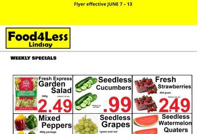 Food 4 Less (Lindsay) Flyer June 7 to 13
