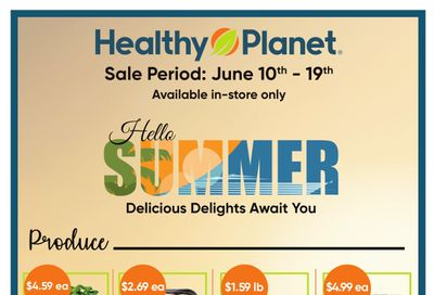 Healthy Planet Flyer June 10 to 19