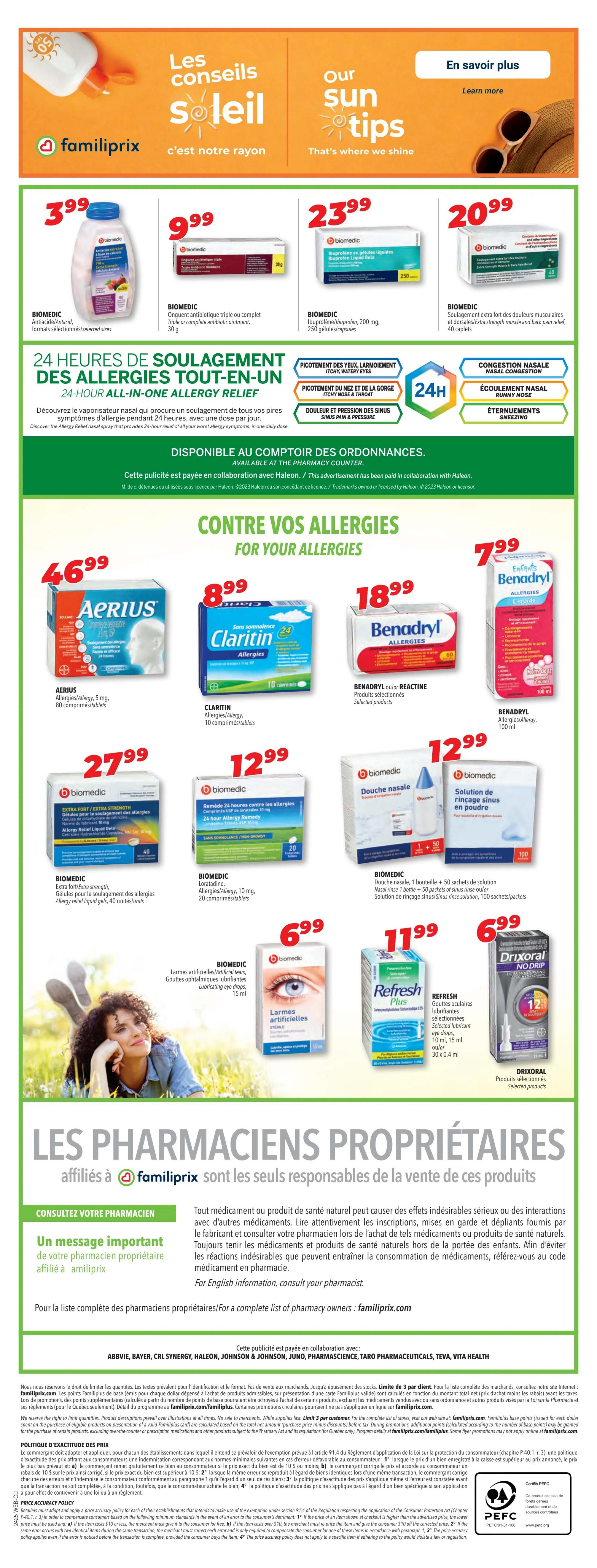 Familiprix Clinique Flyer June 13 to 19