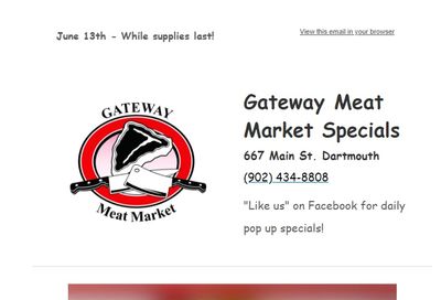 Gateway Meat Market Flyer June 13 to 19