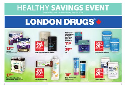 London Drugs Healthy Savings Event Flyer June 14 to 26