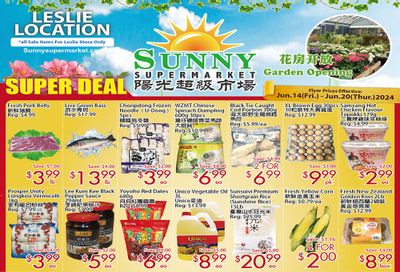 Sunny Supermarket (Leslie) Flyer June 14 to 20