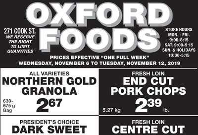 Oxford Foods Flyer November 6 to 12