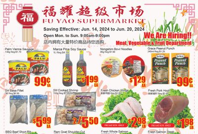 Fu Yao Supermarket Flyer June 14 to 20