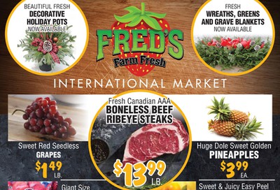 Fred's Farm Fresh Flyer November 6 to 12