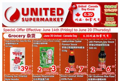 United Supermarket Flyer June 14 to 20